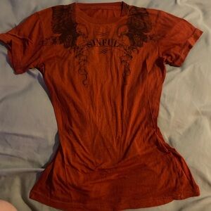 vintage sinful graphic tee